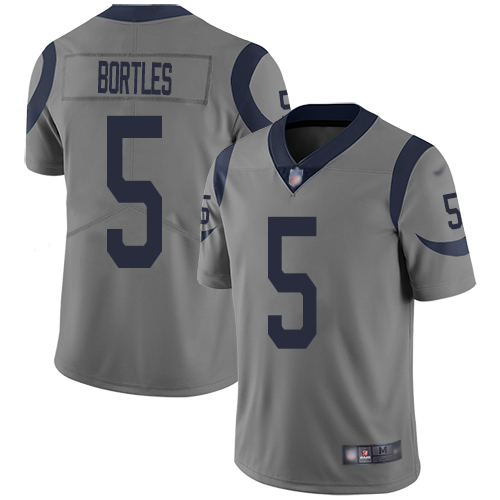 Los Angeles Rams Limited Gray Men Blake Bortles Jersey NFL Football #5 Inverted Legend